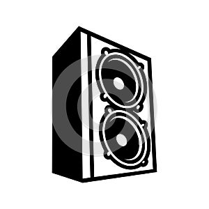 Boom Bass Speaker Illustration Symbol Logo Design