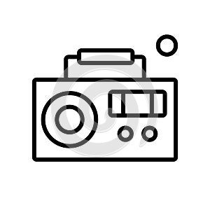 Boom Box icon vector isolated on white background, Boom Box sign