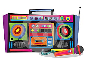 Boom Box Pop Art