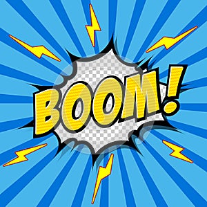 Boom! - Comic Speech Bubble, Cartoon