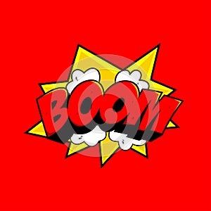 BOOM Comic style - vector