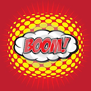 BOOM! comic word