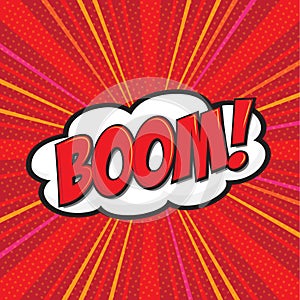 BOOM! comic word photo