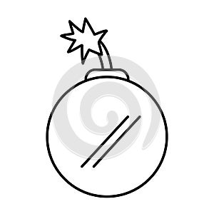 Boom danger isolated icon