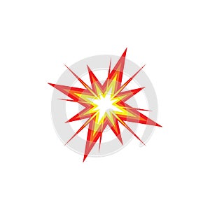 boom explosion icon vector illustration