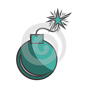 boom explosive isolated icon