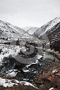 Boom Gorge landscape in Kyrgyzstan (Asia)