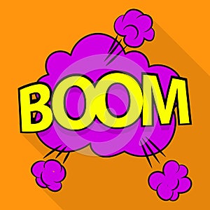 Boom icon, pop art style