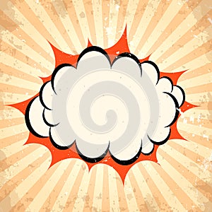 Boom pow cloud background