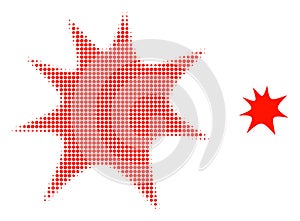 Boom Splash Halftone Dotted Icon