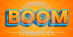 Boom text editable style effect