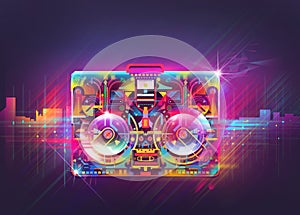 Boombox illustration