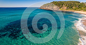 Boomerang Beach Aerial Morning Panorama Seascape