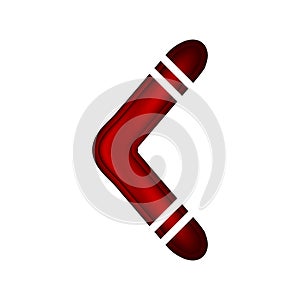 Boomerang icon on white