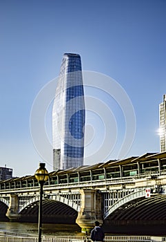 Boomerang tower or one blackfriars in london