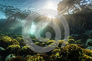 booming kelp forest with hundreds of species, including fish, crustaceans and echinoderms