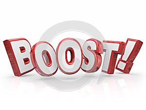 Boost Word Increase Rising Advancement Energy photo