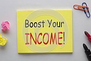 Boost Your Income Concept