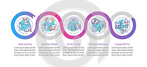 Boosting creative thinking tips vector infographic template