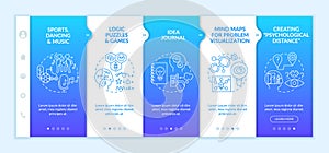 Boosting problem solving skills tips onboarding vector template