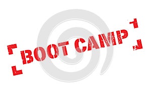 Boot Camp rubber stamp