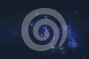 Bootes constellation in outer space