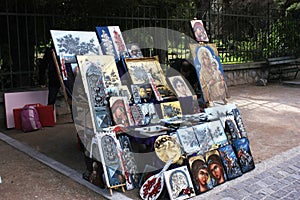 A booths in flea market