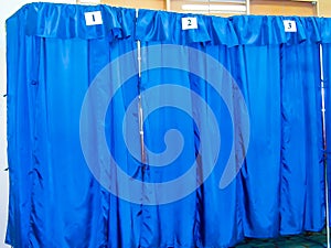 Booths for voting