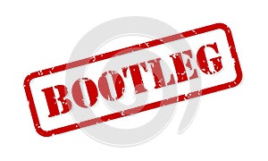 Bootleg Rubber Stamp Vector