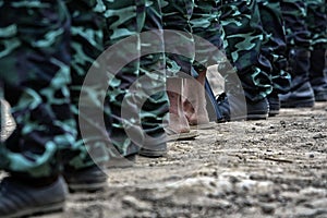 Boots of army
