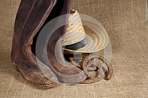 Boots, hat and Horseshoes 2