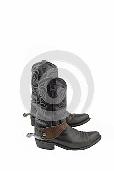 Boots with spurs