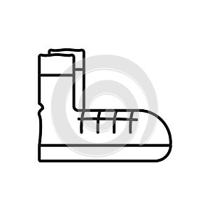 Boots thin line icon vector desgin illustration