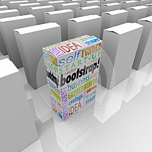 Bootstrap New Product Package Many Boxes Unique Self Funded Business