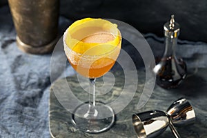 Boozy Brandy Crusta Cocktail