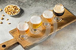 Boozy Cold Refreshing Craft Beer Flight