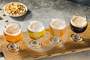 Boozy Cold Refreshing Craft Beer Flight