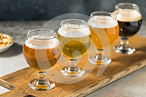 Boozy Cold Refreshing Craft Beer Flight