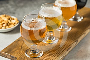 Boozy Cold Refreshing Craft Beer Flight