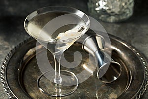 Boozy Dry Gin Gibson Martini