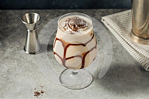 Boozy Frozen Chocolate Mudslide Cocktail