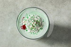 Boozy Frozen Mint Milkshake