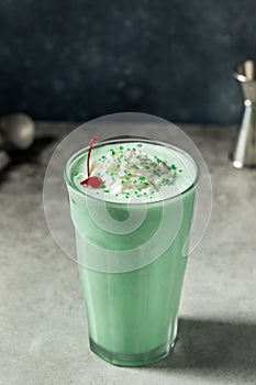 Boozy Frozen Mint Milkshake