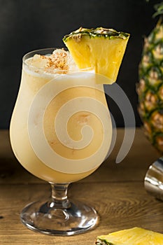 Boozy PIneapple Painkiller Cocktail