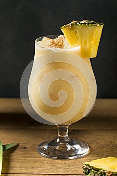 Boozy PIneapple Painkiller Cocktail