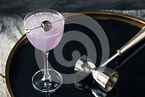 Boozy Refreshing Aviation Cocktail