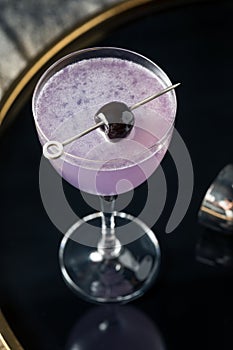 Boozy Refreshing Aviation Cocktail