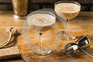 Boozy Refreshing Brandy Alexander Cocktail