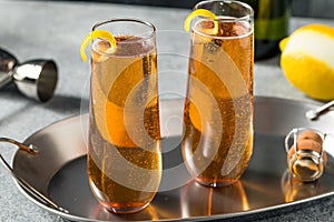 Boozy Refreshing French Kir Royale Champagne Cocktail