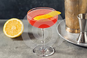 Boozy Refreshing Jack Rose Cocktail